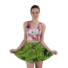 Greenery Paddy Fields Rice Crops Mini Skirt