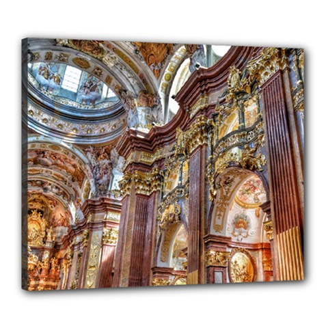 Baroque Church Collegiate Church Canvas 24  x 20 