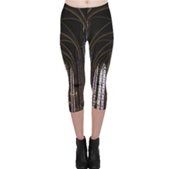 Sainte Chapelle Paris Stained Glass Capri Leggings 