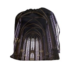 Sainte Chapelle Paris Stained Glass Drawstring Pouches (xxl)