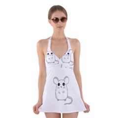 Cute Mouse Halter Swimsuit Dress