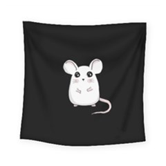 Cute Mouse Square Tapestry (small) by Valentinaart