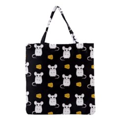 Cute Mouse Pattern Grocery Tote Bag by Valentinaart