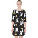 Cute Mouse Pattern Pocket Dress View1