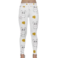 Cute Mouse Pattern Classic Yoga Leggings by Valentinaart