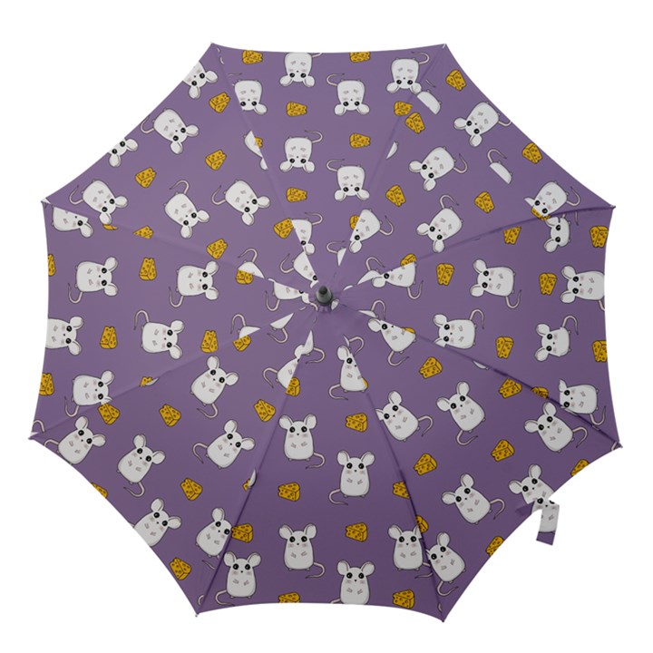 Cute Mouse Pattern Hook Handle Umbrellas (Small)