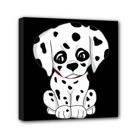 Cute Dalmatian Puppy  Mini Canvas 6  X 6  by Valentinaart