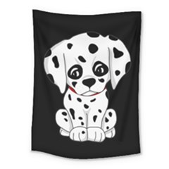 Cute Dalmatian Puppy  Medium Tapestry by Valentinaart