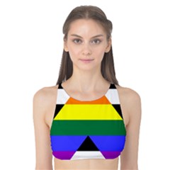 Straight Ally Flag Tank Bikini Top by Valentinaart