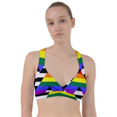 Straight Ally Flag Sweetheart Sports Bra by Valentinaart