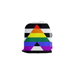 Straight Ally Flag Drawstring Pouches (xs)  by Valentinaart