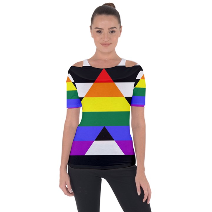 Straight Ally flag Short Sleeve Top