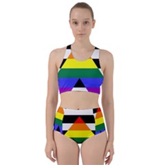 Straight Ally Flag Racer Back Bikini Set by Valentinaart