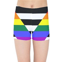 Straight Ally Flag Kids Sports Shorts by Valentinaart