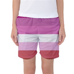 Lesbian Pride Flag Women s Basketball Shorts by Valentinaart