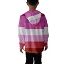 Lesbian Pride Flag Hooded Wind Breaker (Kids) View2