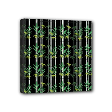 Bamboo Pattern Mini Canvas 4  X 4 