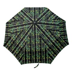 Bamboo Pattern Folding Umbrellas