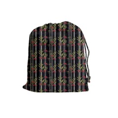 Bamboo pattern Drawstring Pouches (Large) 