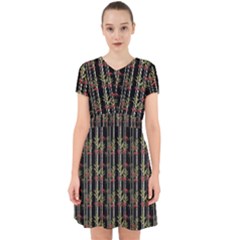 Bamboo pattern Adorable in Chiffon Dress