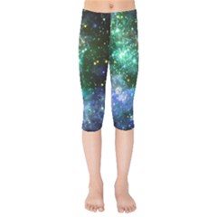 Space Colors Kids  Capri Leggings  by ValentinaDesign