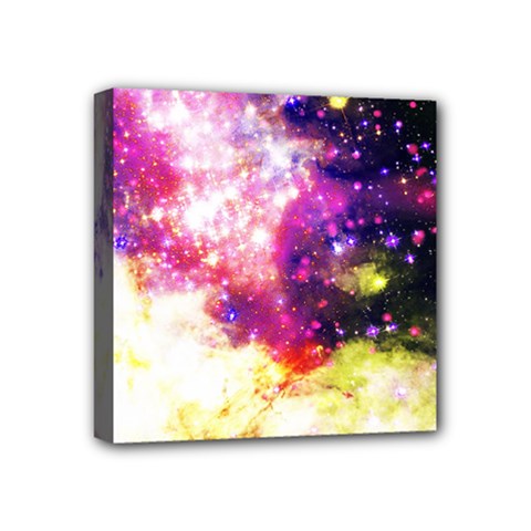 Space Colors Mini Canvas 4  X 4  by ValentinaDesign