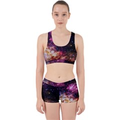 Space Colors Work It Out Sports Bra Set by ValentinaDesign