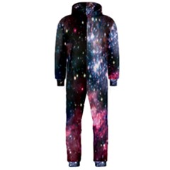 Space Colors Hooded Jumpsuit (men)  by ValentinaDesign