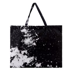 Space Colors Zipper Large Tote Bag by ValentinaDesign