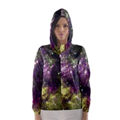 Space Colors Hooded Wind Breaker (women) by ValentinaDesign