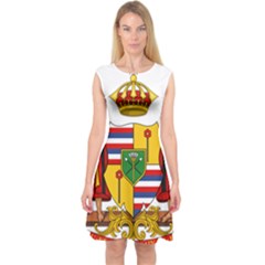 Kingdom Of Hawaii Coat Of Arms, 1795-1850 Capsleeve Midi Dress by abbeyz71