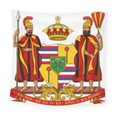 Kingdom Of Hawaii Coat Of Arms, 1795-1850 Square Tapestry (large) by abbeyz71