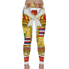 Kingdom Of Hawaii Coat Of Arms, 1850-1893 Classic Yoga Leggings by abbeyz71