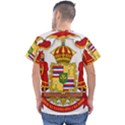 Kingdom of Hawaii Coat of Arms, 1850-1893 Men s V-Neck Scrub Top View2