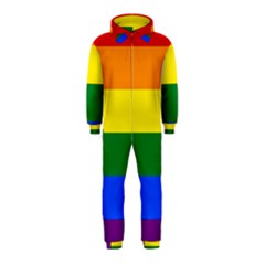 Pride Flag Hooded Jumpsuit (kids) by Valentinaart