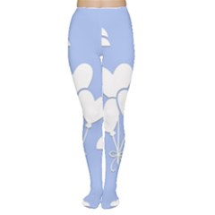 Clouds Sky Air Balloons Heart Blue Women s Tights by Nexatart