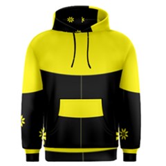 Flower Land Yellow Black Design Men s Pullover Hoodie