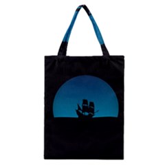 Ship Night Sailing Water Sea Sky Classic Tote Bag by Nexatart