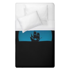 Ship Night Sailing Water Sea Sky Duvet Cover (single Size) by Nexatart