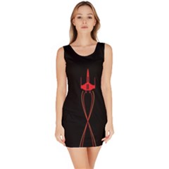 Ship Space Spaceship Bodycon Dress