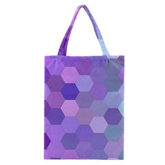 Purple Hexagon Background Cell Classic Tote Bag