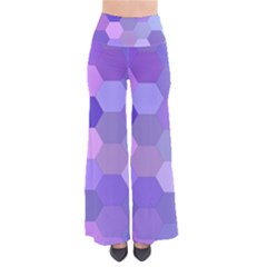 Purple Hexagon Background Cell Pants