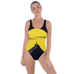 Man Mountain Moon Yellow Sky Bring Sexy Back Swimsuit