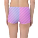 Diagonal Pink Stripe Gradient Reversible Boyleg Bikini Bottoms View4