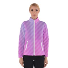 Diagonal Pink Stripe Gradient Winterwear