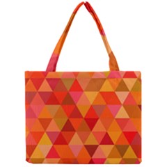 Red Hot Triangle Tile Mosaic Mini Tote Bag by Nexatart