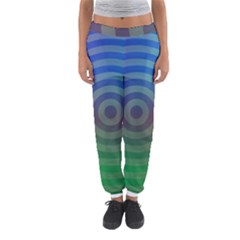 Blue Green Abstract Background Women s Jogger Sweatpants by Nexatart