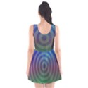 Blue Green Abstract Background Scoop Neck Skater Dress View2