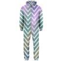 Zigzag Line Pattern Zig Zag Hooded Jumpsuit (Men)  View1