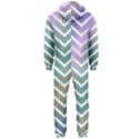 Zigzag Line Pattern Zig Zag Hooded Jumpsuit (Men)  View2